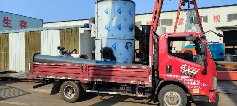 立式1吨生物质蒸汽发生器装车发往徐州